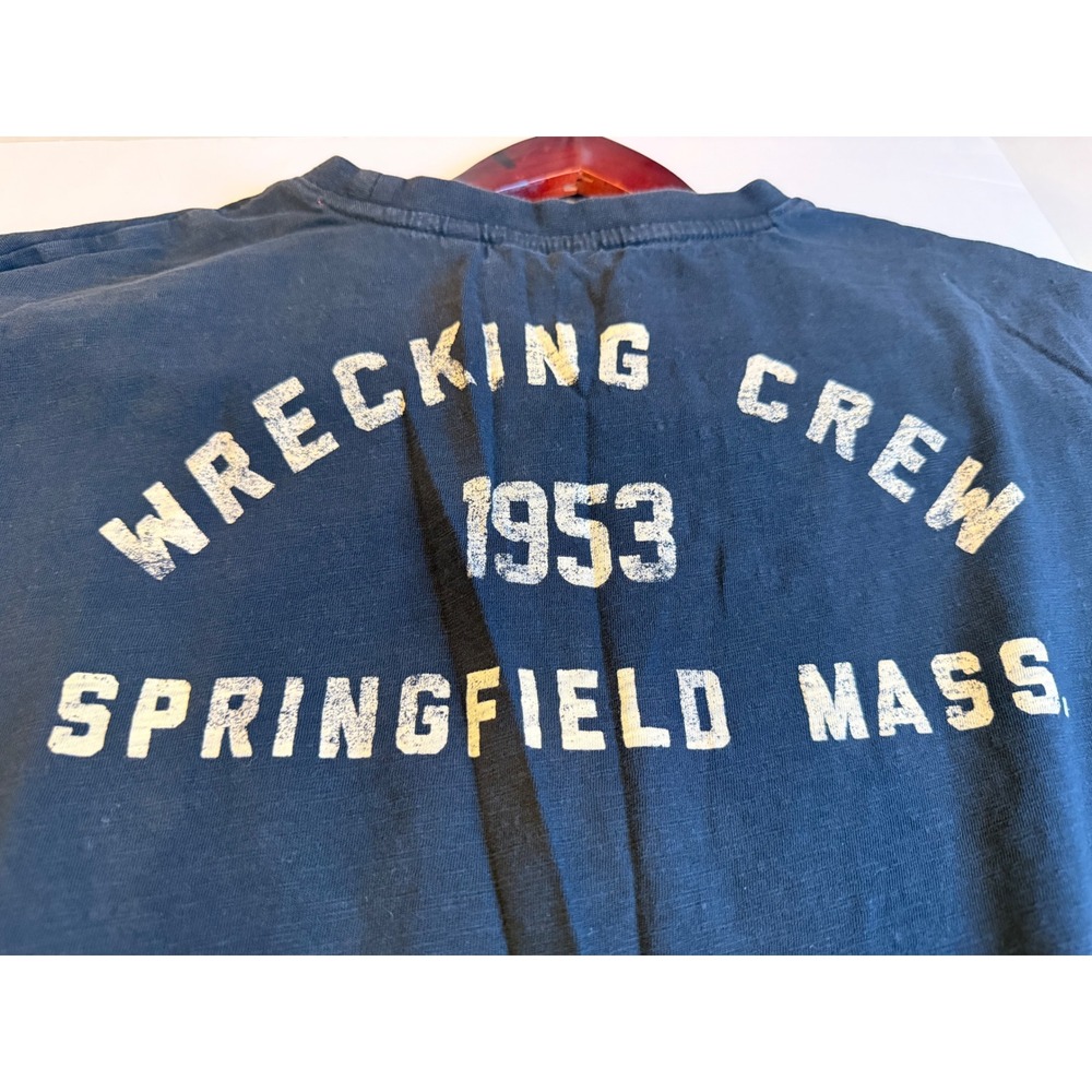 Vintage 2004 Indian Motorcycle Wrecking Crew XL Single Stitch Black Embroidered - Picture 12 of 13